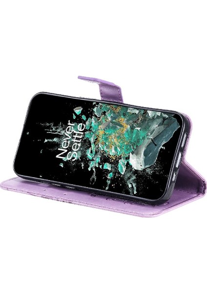 Oneplus 10T Için Flip Case Pu Deri Flip Kickstand Darbeye Kapak Kapak (Yurt Dışından)