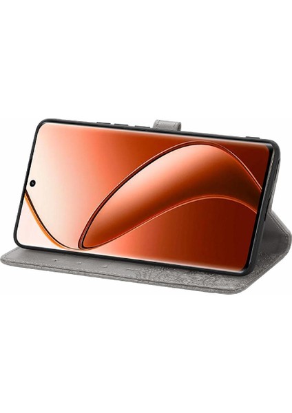 Realme 12 Pro Için Flip Case Artı Basit Iş Deri Kılıf Darbeye (Yurt Dışından)