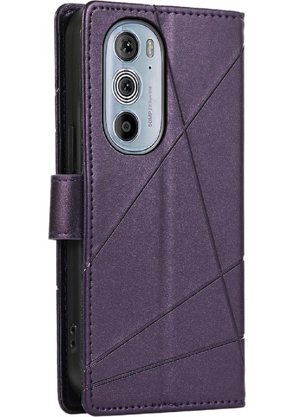 SZY Mall Motorola Kenar 30 Pro Üç Kart Yuvaları Için Flip Case Kickstand Darbeye (Yurt Dışından)