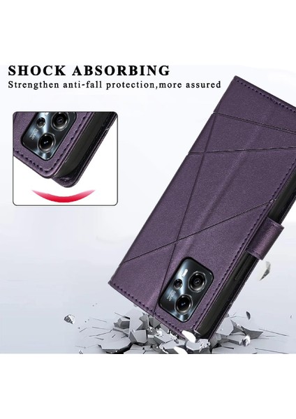 Motorola Moto G24 Şok Emici Darbeye Kickstand Kart Için Flip Case (Yurt Dışından) indirimleri