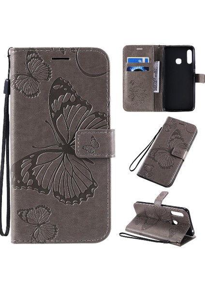 Kart Yuvası Standı Manyetik Kapak ile Samsung Galaxy Acase Pu Deri Kılıf (Yurt Dışından)