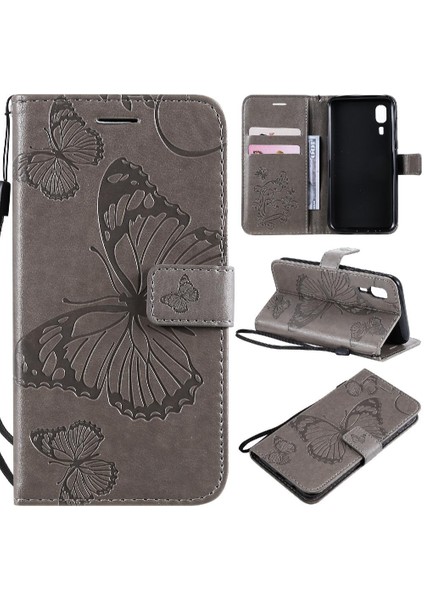 Kart Yuvası Standı Darbeye Kapak ile Samsung Galaxy A2 Çekirdek Için Flip Case (Yurt Dışından)