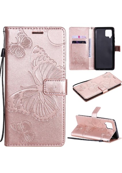Samsung Galaxy Case 5g Flip Kickstand Darbeye Kapak Pu Deri (Yurt Dışından)