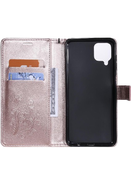Kart Yuvası Standı Pu ile Samsung Galaxy A12 Darbeye Kapak Için Flip Case (Yurt Dışından) fırsatları