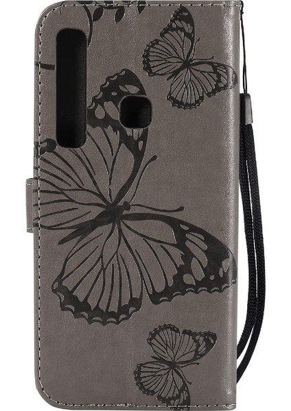 Samsung Galaxy A9 2018 Için Flip Case Manyetik Kapak Pu ile Kickstand Çevirin (Yurt Dışından) fırsatları