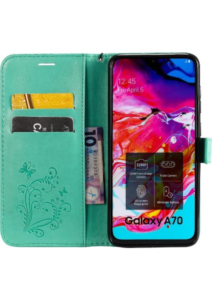 Samsung Galaxy A70 Darbeye Kapak Flip Kickstand Manyetik Kapak (Yurt Dışından) modelleri