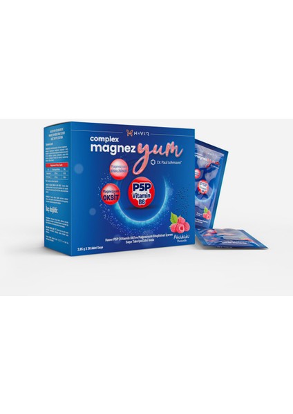 Complex Magnezyum Night 30 Saşe | Ahududu Aromalı