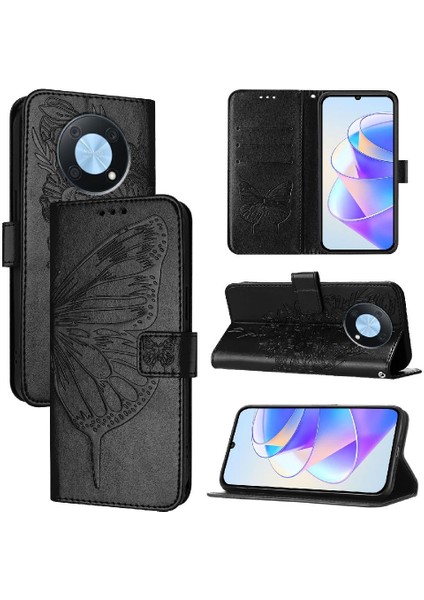 Huawei Zevk Için Kılıf 50 Pro 4g Kapak Çevirin Manyetik Premium Deri (Yurt Dışından)