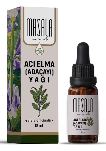 Saf Adaçayı (Acı Elma) Yağı 10 ml (Clary Sage Oil)