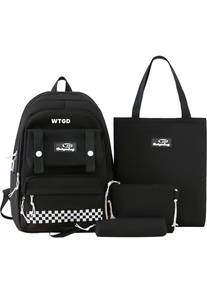 4 Parçalı Öğrenci Okul Çantası Seti (Yurt Dışından)