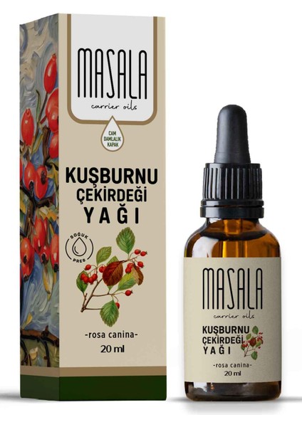 Saf Kuşburnu Çekirdeği Yağı 20 Ml. (Rosehip Oil) Soğuk Pres