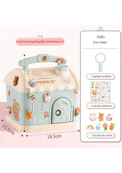 Ins Çocuklar Için Yaratıcı Küçük Ev Kumbarası/yüksek Yüz Değeri Kaydedilebilir Kumbara, Y116 (Yurt Dışından)