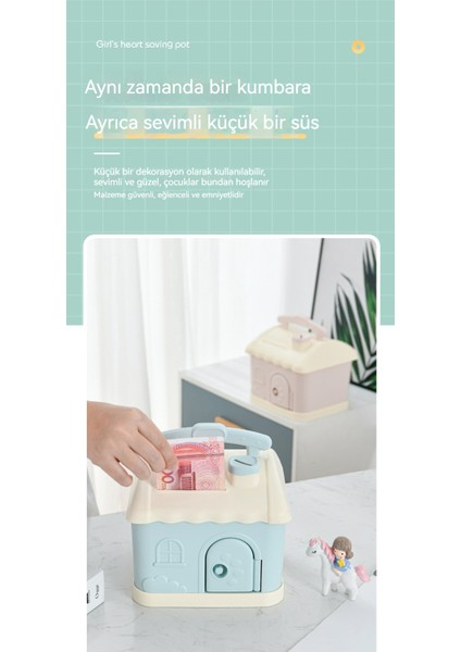 Ins Çocuklar Için Yaratıcı Küçük Ev Kumbarası/yüksek Yüz Değeri Kaydedilebilir Kumbara, Y116 (Yurt Dışından) fiyatları
