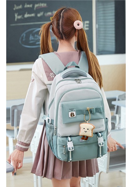 Kız Ortaokul Okul Çantası/lise Öğrencisi Büyük Kapasiteli Sırt Çantası/üniversite Öğrencisi Hafif Sırt Çantası Y336 (Yurt Dışından) fırsatları