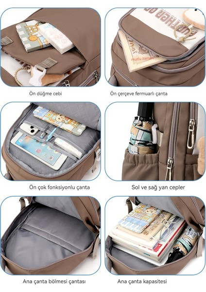 Kız Ortaokul Okul Çantası/lise Öğrencisi Büyük Kapasiteli Sırt Çantası/üniversite Öğrencisi Hafif Sırt Çantası Y339 (Yurt Dışından) fırsatları