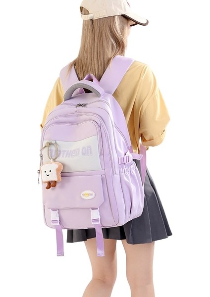 Kız Ortaokul Okul Çantası/lise Öğrencisi Büyük Kapasiteli Sırt Çantası/üniversite Öğrencisi Hafif Sırt Çantası Y339 (Yurt Dışından) indirimleri