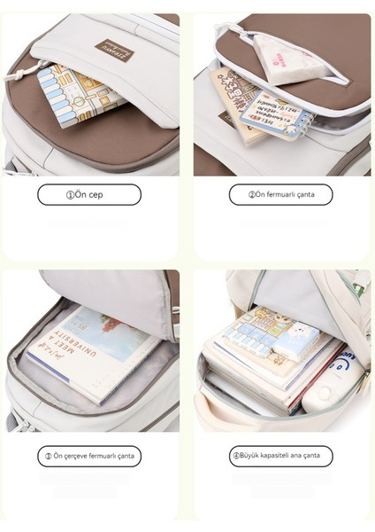 Kız Ortaokul Okul Çantası/lise Öğrencisi Büyük Kapasiteli Sırt Çantası/üniversite Öğrencisi Hafif Sırt Çantası Y340 (Yurt Dışından) fırsatları