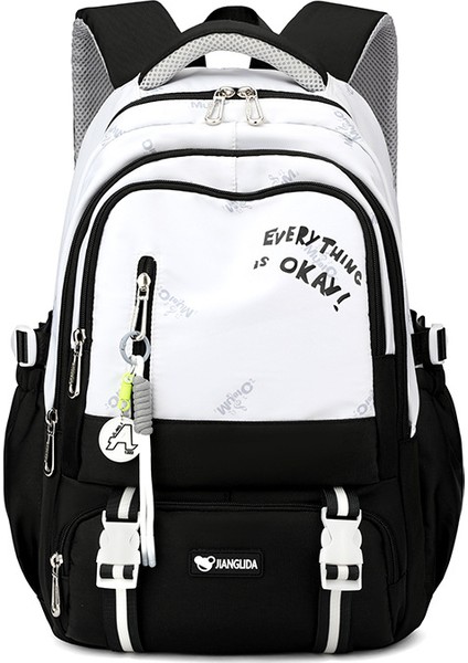 Erkek ve Kadın Büyük Kapasiteli Lise Öğrencisi Okul Çantası/ortaokul Öğrencisi Hafif Sırt Çantası/üniversite Öğrencisi Sırt Çantası Y389 (Yurt Dışından)