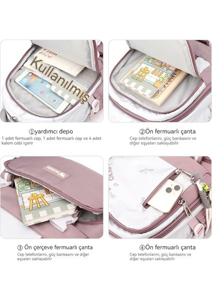 Erkek ve Kadın Büyük Kapasiteli Lise Öğrencisi Okul Çantası/ortaokul Öğrencisi Hafif Sırt Çantası/üniversite Öğrencisi Sırt Çantası Y389 (Yurt Dışından) fırsatları