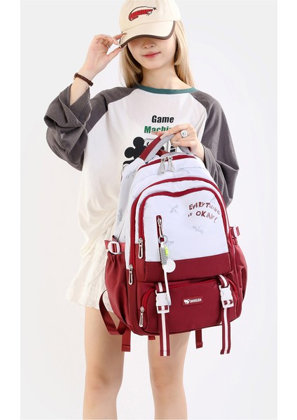 Erkek ve Kadın Büyük Kapasiteli Lise Öğrencisi Okul Çantası/ortaokul Öğrencisi Hafif Sırt Çantası/üniversite Öğrencisi Sırt Çantası Y389 (Yurt Dışından) indirimleri