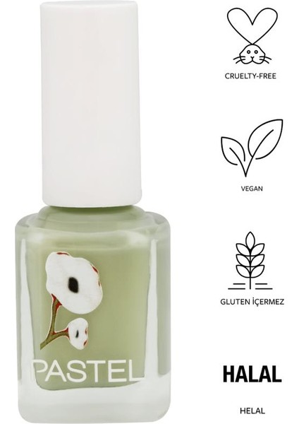 Oje 412 Vegan Gluten İçermeyen Özel Formül 11 ml Açık Yeşil Renk