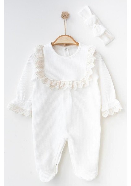 Fistolu Kız Bebek Tulumu Patikli Bebek Tulum Özel Gün Kıyafeti Mevlüt Fotoğraf Çekimi