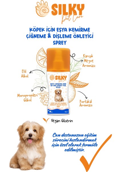 Sılky – Köpek Kemirme / Dişleme Önleyici Sprey ( 100ml )