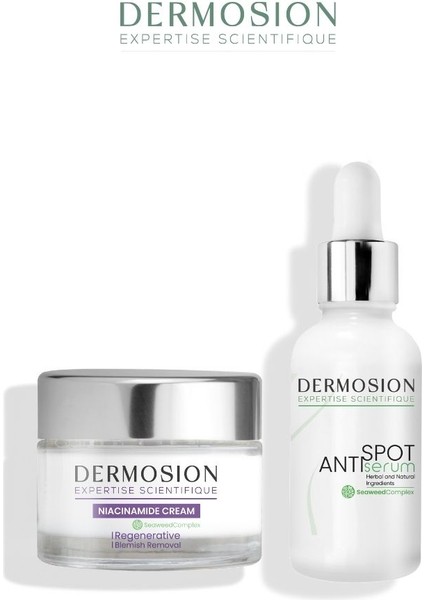 Niacinamide Krem Anti Spot Serum Lekesiz Bir Cilt 2'li Cilt Bakım Seti