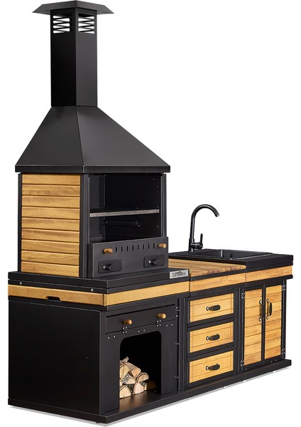 Anka Cool Chef Barbekü 40 x 60 x 202 cm