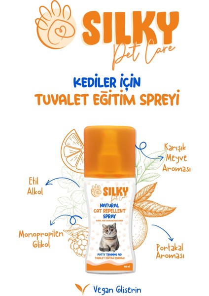 Sılky - Kedi Tuvalet Eğitim Spreyi ( 100ml )