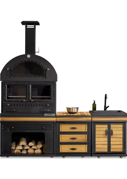 Feniks Cool Chef Barbekü 50 x 80 x 220 cm