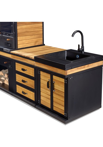 Feniks Cool Chef Barbekü 50 x 80 x 220 cm