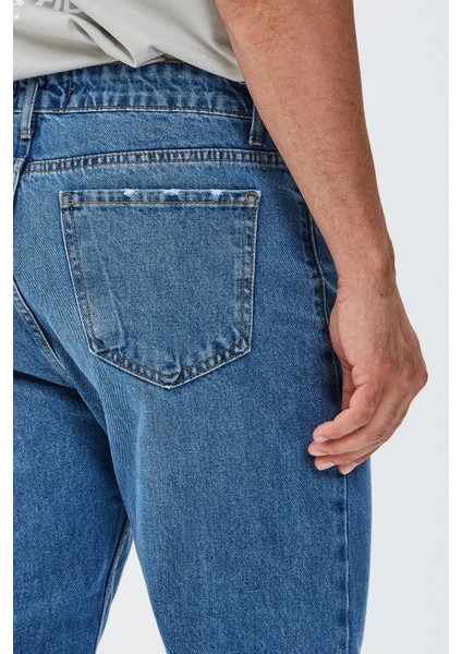 Boyfriend Kalıp Erkek Kot Pantolon