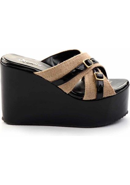 Siyah Rugan Kadın Terlik K04534020008 fiyatları