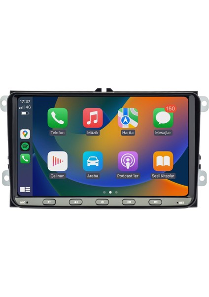 Seat Leon (2006-2012) Android 13 Multimedya Carplay 9 Inch 6 GB Ram / 128 GB Hafıza CRV-4580XDA