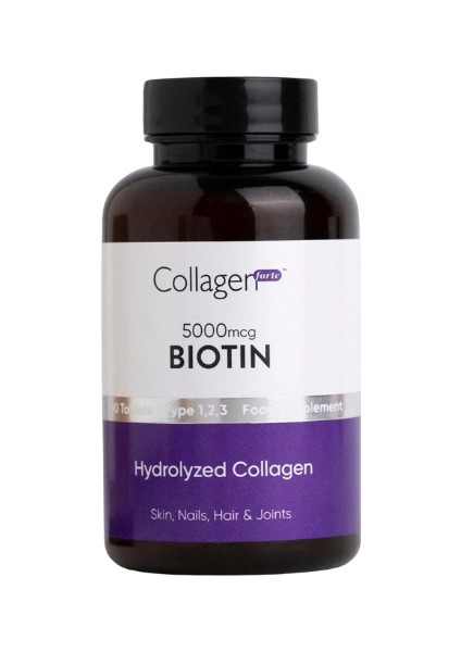 Collagen Forte Platinum Biotin 5000mcg Collagen Complex 1500mg X 60 Tablet