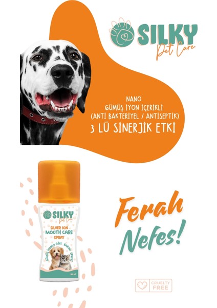 Sılky - Köpek Ağız Bakım Spreyi ( Gümüş iyonlu - 100ml );