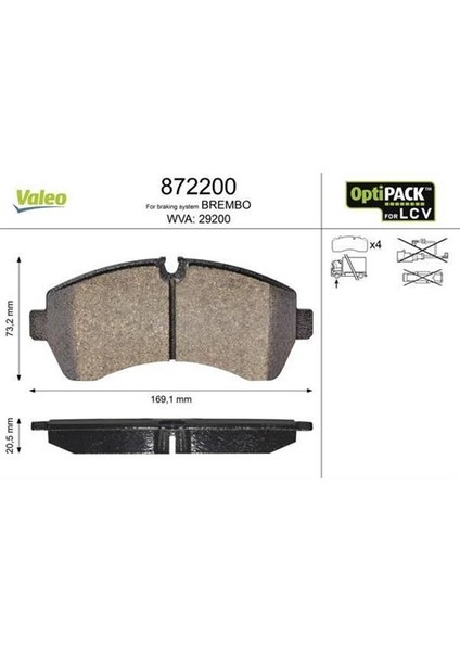 Disk Balata Ön Z3509PS Crafter LT35 (Çift Teker) 2.5 Tdı 30 50 2.5tdı (06-)