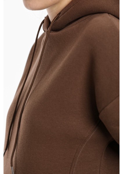 Kadın 3 Iplik Içi Pamuklu Oversize Uzun Kollu Sweatshirt fiyatları