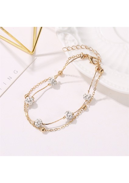 NO.50189 Boyutu Vagzeb Bohemia Et Halhal Kadınlar Için Ayak Aksesuarları Yaz Plaj Kübik Zirkonya Top Bilezik Ayak Bileği Kadın Mücevheratı (Yurt Dışından) indirimleri