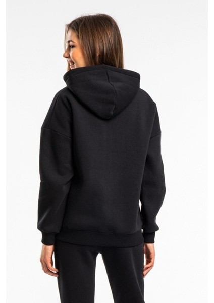 Kadın 3 Iplik Içi Pamuklu Oversize Uzun Kollu Sweatshirt modelleri