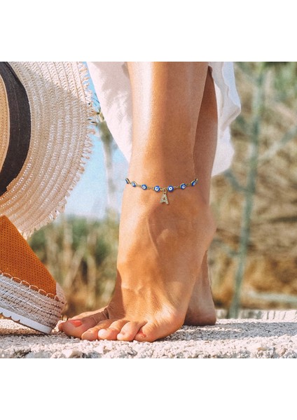 C A-Z Ilk Halhal Nazar Mavi Gözlü Kadınlar Için, Altın Rengi Paslanmaz Çelik Zincir Halhal Yaz Takı Genç Kız Hediyeler (Yurt Dışından) fırsatları