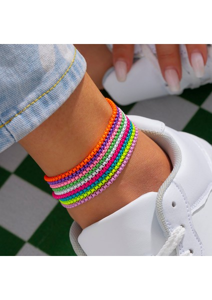 No.1 Boyutu Halhal Bilezik Kadınlar Için 9 Renkler Benzersiz Ayarlanabilir Demir Zincir Yaz Plaj Tain Ayak Bileği Yalınayak Y2K Kadın Ayak Takı (Yurt Dışından) fiyatları