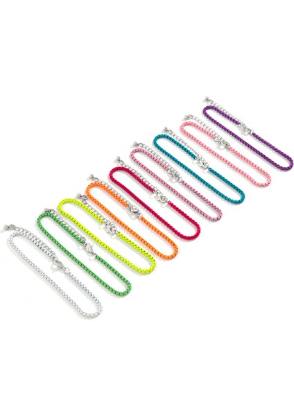 No.1 Boyutu Halhal Bilezik Kadınlar Için 9 Renkler Benzersiz Ayarlanabilir Demir Zincir Yaz Plaj Tain Ayak Bileği Yalınayak Y2K Kadın Ayak Takı (Yurt Dışından) fırsatları