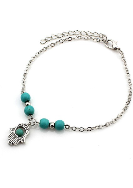 A1-G-SP007-E 1 Adet Boho Denizyıldızı Boncuklu Halhal Kabuklu Moda Kadın Plaj Ayarlanabilir Pirinç Boncuk Ayak Bileği Bilezik Kızlar Yaz Ayak Takı (Yurt Dışından)