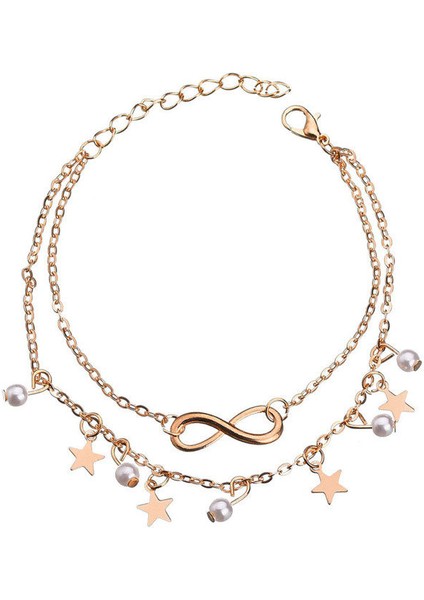 NO.50440 Boyutu Letapı Bohemian Boncuk Ayak Bileği Bilezik Kadınlar Için Bacak Zinciri Yuvarlak Püskül Halhal Yaz Vintage Ayak Takı Aksesuarları (Yurt Dışından) fırsatları