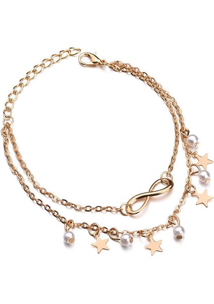 NO.50440 Boyutu Letapı Bohemian Boncuk Ayak Bileği Bilezik Kadınlar Için Bacak Zinciri Yuvarlak Püskül Halhal Yaz Vintage Ayak Takı Aksesuarları (Yurt Dışından) indirimleri