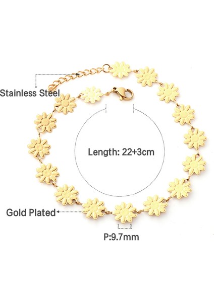 AN112401G Asonsteel Paslanmaz Çelik Zincir Halhal Bilezikler Karışık Renkli Türkiye Nazar Yuvarlak Top Boncuk Kadınlar Için Plaj Yaz Bacak Takı (Yurt Dışından)