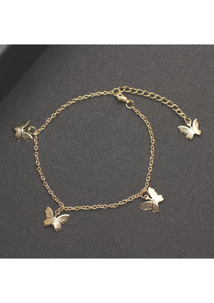 S514JIN3 Bohemian Gümüş Renk Halhal Bilezik Bacak Üzerinde Moda Kalp Kadın Halhal Yalınayak Kadınlar Için Bacak Zinciri Plaj Ayak Mücevher (Yurt Dışından)