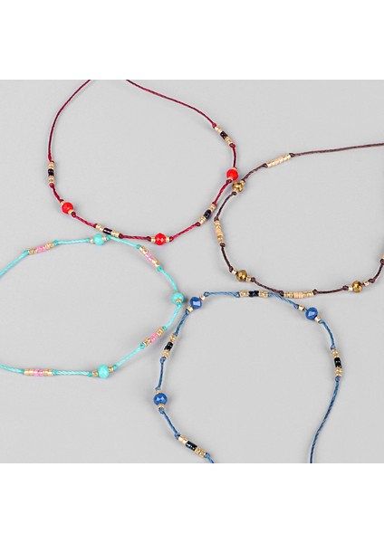 No.5 Boyutu Kadın Bohemian Renkli Boncuklar Ayak Bileği Bilezikler Bacak Ayak Takısı Charm Halhal Kadınlar Için Sörf Plaj Tatil Aksesuarları Mujer (Yurt Dışından) fırsatları